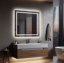 Interior Ave - 80 x 80cm Square Frameless LED Bathroom Mirror-1