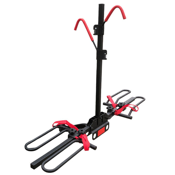 2 Bicycle Bike Rack Rear Car Carrier 2" Hitch Mount Platform Foldable