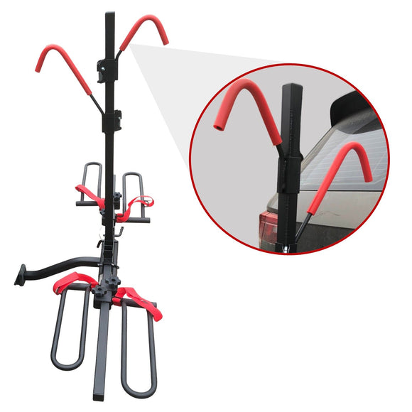 2 Bicycle Bike Rack Rear Car Carrier 2" Hitch Mount Platform Foldable