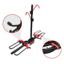 2 Bicycle Bike Rack Rear Car Carrier 2" Hitch Mount Platform Foldable-2