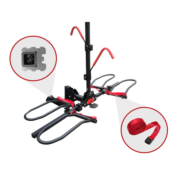 2 Bike Rack for Car SUV Rear Bicycle Holder Carrier Hitch Mount Platform Holder