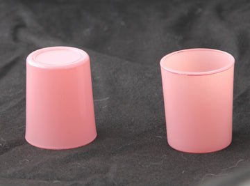 20 Pack Blush Pink Glass Votive Tealight Candle Holders House Party Centerpiece Xmas Wedding Decor Glass Candlestick Party Decorations Bridal Valentines Event - 0