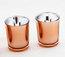 20 Pack Copper Votive Tealight Candle Holders Valentines Day Mercury  Wedding Decor Glass Candlestick Party Decorations Bridal Baby Shower Event-6