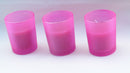 20 Pack Pink Frosted Glass Votive Tealight Candle Holders House Party Centerpiece Xmas Wedding Decor Glass Candlestick Party Decorations Bridal Valentines Event-4