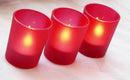 40 Pack Red Frosted Glass Votive Tealight Candle Holders Valentines Day Xmas Wedding Decor Glass Candlestick Party Decorations Bridal Baby Shower Event-5