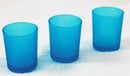 10 Pack Turquoise Frosted Glass Votive Tealight Candle Holders House Party Centerpiece Xmas Wedding Decor Glass Candlestick Party Decorations Bridal Baby Shower Event-5