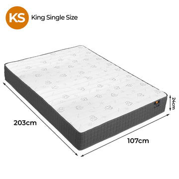 Boxed Comfort Pocket Spring Mattress King Single - 0