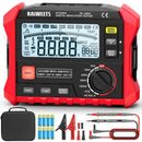 KAIWEETS Megohmmeter, Insulation Resistance Tester, Up to 100GΩ, 50V/100V/250V/500V/1000V, One-Touch DAR/PI, with AC/DC Voltage Testing for Motors, Solar, HVAC-1