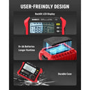 KAIWEETS Megohmmeter, Insulation Resistance Tester, Up to 100GΩ, 50V/100V/250V/500V/1000V, One-Touch DAR/PI, with AC/DC Voltage Testing for Motors, Solar, HVAC-5