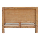 Bed Frame Single Size in Solid Wood Veneered Acacia Bedroom Timber Slat in Oak-3