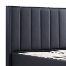 Prado Gas Lift Queen Bed Frame Non-woven Fabric MDF KD Slats-5