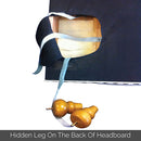 Bed Head King Size French Provincial Headboard Upholsterd Fabric Charcoal-4