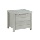 Bedside Table 2 drawers Storage Table Night Stand MDF in White Ash-2
