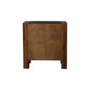 Bedside Table 2 drawers Night Stand Solid Wood Acacia Storage in Chocolate Colour-6