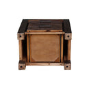 Bedside Table 2 drawers Night Stand Solid Wood Acacia Storage in Chocolate Colour-8