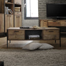Coffee Table 2 Drawers Particle Board Storage in Oak Colour-1