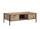 Coffee Table 2 Drawers Particle Board Storage in Oak Colour-2