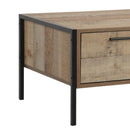 Coffee Table 2 Drawers Particle Board Storage in Oak Colour-6