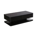 Stylish Coffee Table High Gloss Finish in Shiny Black Colour with 4 Drawers Storage-2