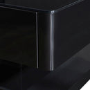 Stylish Coffee Table High Gloss Finish in Shiny Black Colour with 4 Drawers Storage-5