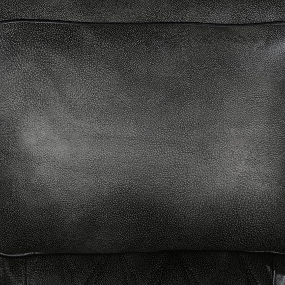 3-2 Seater Electric Air Leather Dark Grey Recliner Set