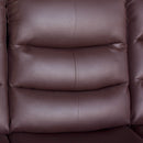 3+1+1 Seater Recliner Sofa In Faux Leather Lounge Couch in Brown-8