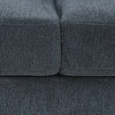 2+3 Seater Sofa Set Polyester Charcoal Fabric Multilayer Two Pillows Individual Pocket Spring-9