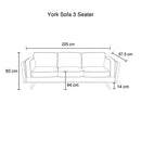 3+2 Seater Sofa Beige Fabric Lounge Set for Living Room Couch with Wooden Frame-5