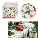 Ladelle Set of 4 Evergreen 100% Cotton Napkins 45 x 45 cm-1