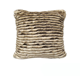 Rapee Bobcat Faux Fur Cushion Cover - Sand 45 x 45 cm