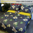 100% Cotton Coverlet Set Embroidered Orchid Queen-2