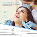 Stainless Steel Dental Tools Set Oral Care Kit with Metal Storage Case-3