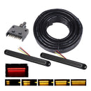 Trailer Tail Light Kit Pair Plug 7m 5 Core Wire Turn Signal 7 Pin Flat Plug Set-1