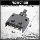 Trailer Tail Light Kit Pair Plug 7m 5 Core Wire Turn Signal 7 Pin Flat Plug Set-6
