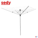 Outdoor Rotary Clothes Airer Dryer Foldable Umbrella Clothesline Folding Laundry-2