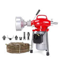 400W Drain Cleaner Electric Eel Rigid Plumbing Sewerage Pipe Machine 6 Cutters-1