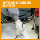 400W Drain Cleaner Electric Eel Rigid Plumbing Sewerage Pipe Machine 6 Cutters-9