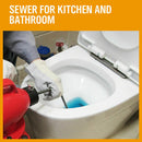 400W Drain Cleaner Electric Eel Rigid Plumbing Sewerage Pipe Machine 6 Cutters-10