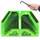 32Pcs Hex Key Set Allen Wrench Set Metric & SAE Storage Case L Shape Crv Au-1