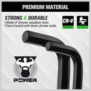 SWANLAKE 32PCS Hex Key Set, Allen Wrench Set Inch/Metric MM(0.7mm-10mm) SAE(0.028"-3/8)-7