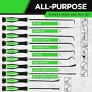 SWANLAKE 10-Piece Pick and Hook Set, Pick Tool Set for Car Auto Oil Seal/O-Ring Seal Gasket Pick Mini Hooks Puller Remover-3