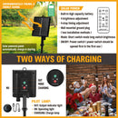 Solar Power 15 LED 18.2M Festoon String Lights Wedding Party WaterProof-8