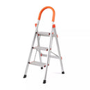 3 Step Ladder Multi Purpose Household Office Foldable Non Slip Aluminium[-1
