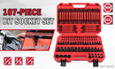 107Pc Hex & Torx Bit Socket Set E-Torx Extra Long Allen Key Sockets Metric & SAE-3