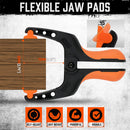 HORUSDY 32Pc 7" Nylon Spring Clamp Extra Large Rubber Non-Slip Grip Handle Clips-4