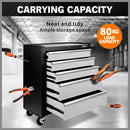 HORUSDY 5 Drawer Tool Box Trolley Cabinet Storage Cart Garage Organiser Lockable-5