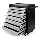 HORUSDY 7 Drawer Tool Box Trolley Cabinet Storage Cart Garage Organiser Lockable-1