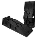 SEDY 2Pcs 2 Ton Heavy Duty Car Ramps 17cm Rise Antiskid Vehicle Service Ramp Au-1