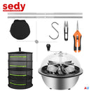 19 inch Bud Leaf Bowl Trimmer Tumble Stainless Steel Blades Twisted Spin Cut-2