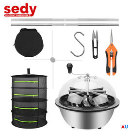 19 inch Bud Leaf Bowl Trimmer Tumble Stainless Steel Blades Twisted Spin Cut - 0